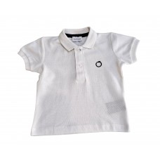 TRUSSARDI TIP25014PO ΠΑΙΔΙΚΗ ΒΑΜΒΑΚΕΡΗ POLO ΜΠΛΟΥΖΑ ΑΓΟΡΙ ΛΕΥΚΗ